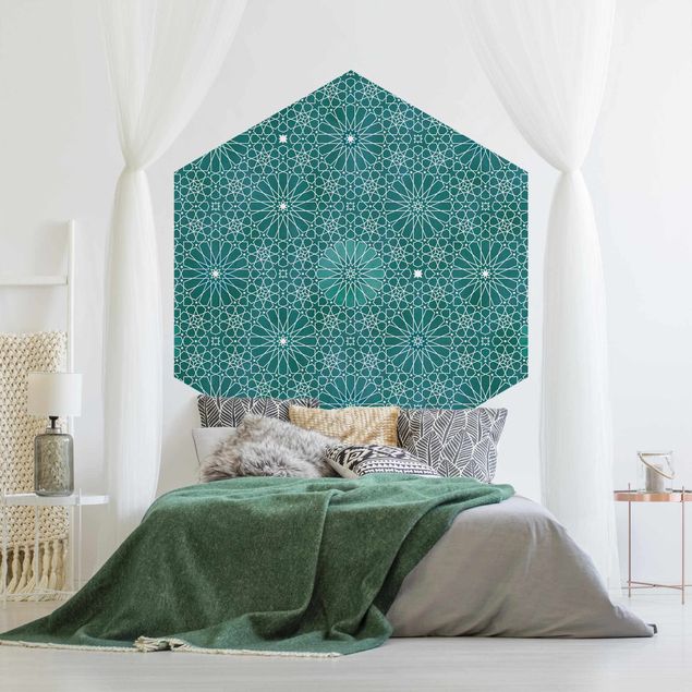 Design Tapeten Marokkanisches Blumen Muster
