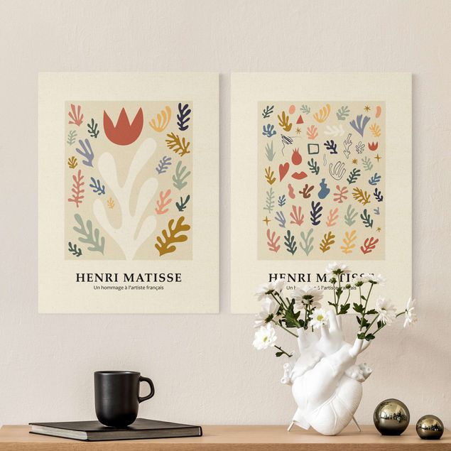 Leinwandbild abstrkt Matisse Hommage - Pflanzenpracht
