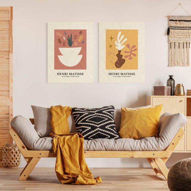 Wandbilder Matisse Hommage - Vasen