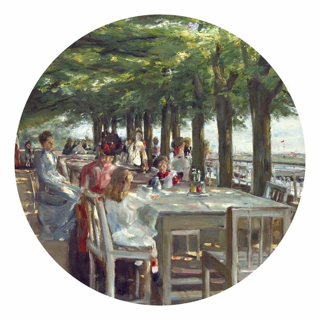 Runde Tapete selbstklebend - Max Liebermann - Terrasse des Restaurants Jacob