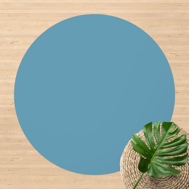 Moderner Teppich Meerblau