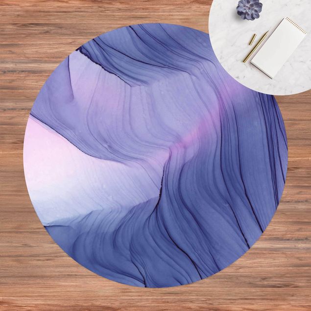 Moderne Teppiche Meliertes Violett