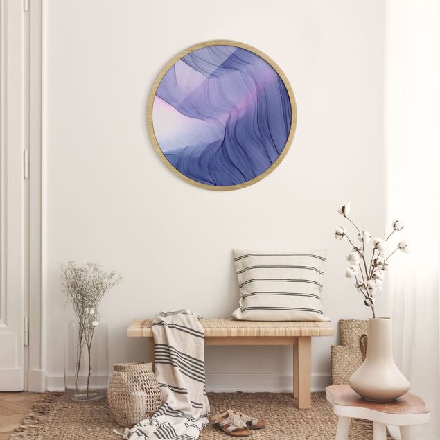 Moderne Bilder mit Rahmen Meliertes Violett