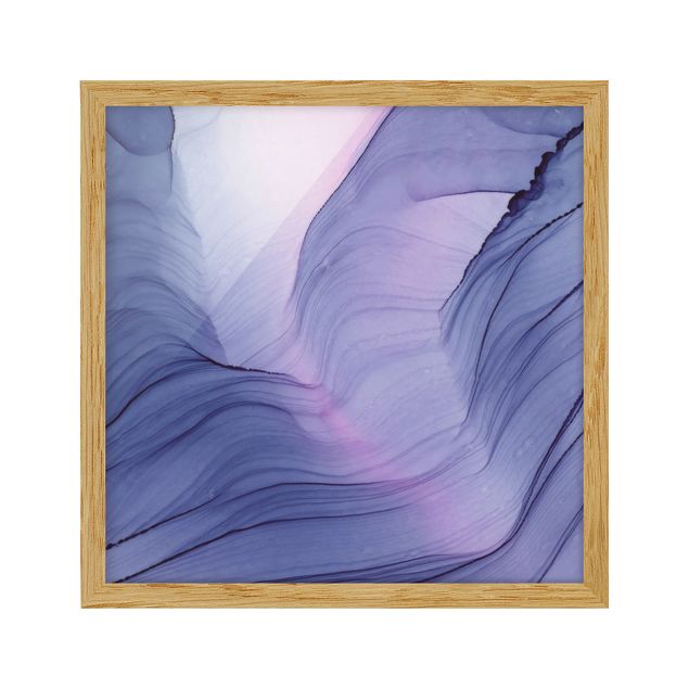 Wandbilder mit Rahmen Meliertes Violett