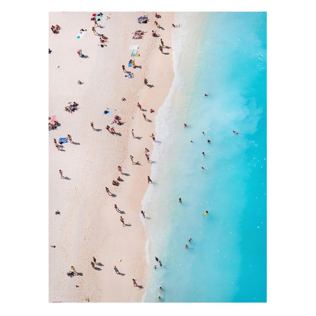 Leinwandbilder Menschen am Strand auf Zakynthos