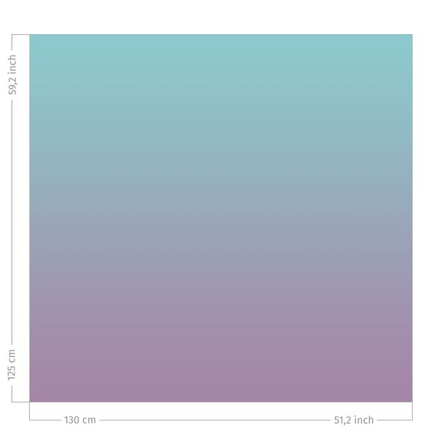 Vorhang Verdunkelung Mint-Violett Farbverlauf