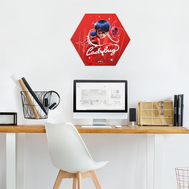 Hexagon-Forexbild - Miraculous Ladybug und Trixx