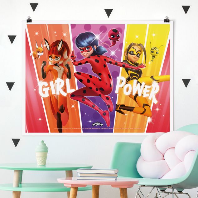 Riesenposter XXL Miraculous Regenbogen Girl Power