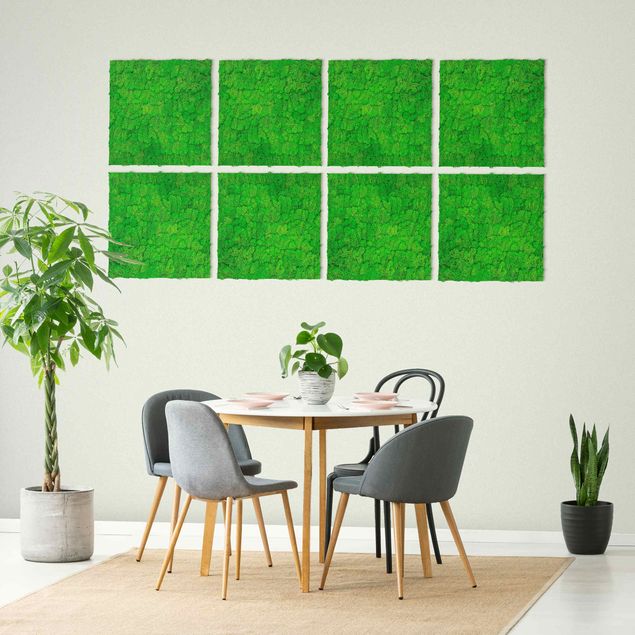Akustikpaneele Mooswand grasgrün 52x52 cm