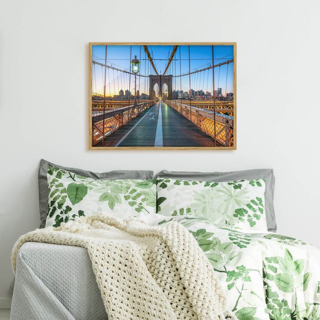 schöne Bilder Morgenblick von der Brooklyn Bridge