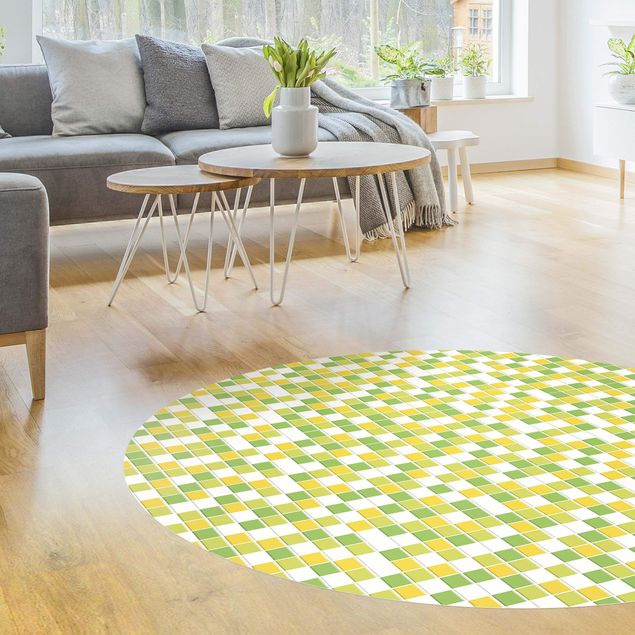 Vinyl Teppich Fliesenoptik Mosaikfliesen Frühlingsset