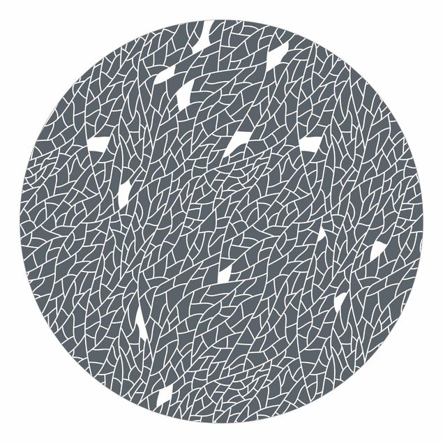 selbstklebende Tapete Mosaiklinien Muster Graublau