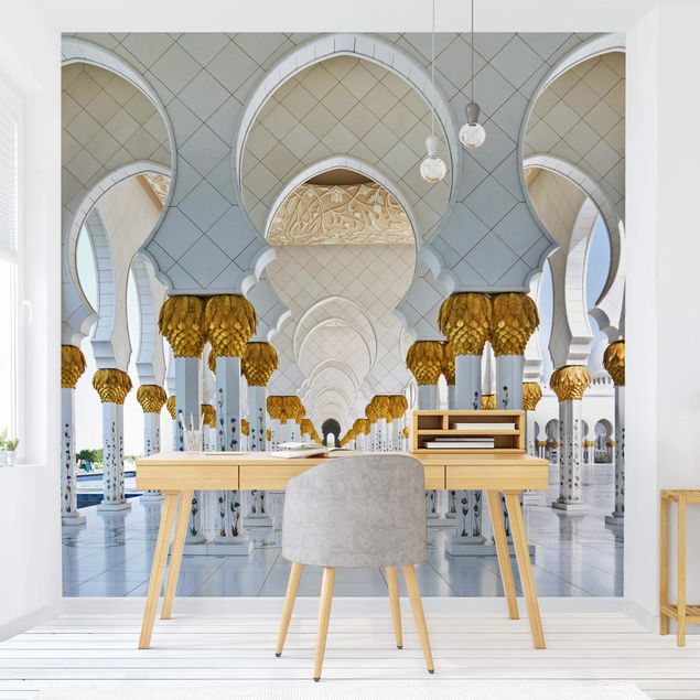 Fototapete - Moschee in Abu Dhabi