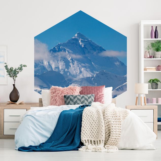 Hexagon Tapete Mount Everest