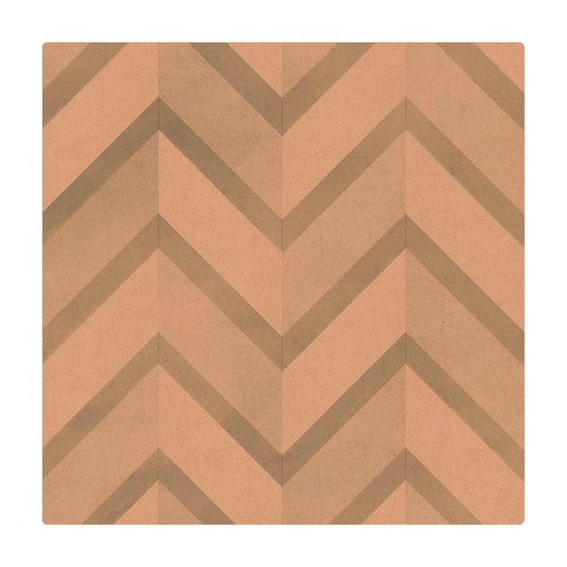 Kork-Teppich - Muster aus Meeresglas - Quadrat 1:1