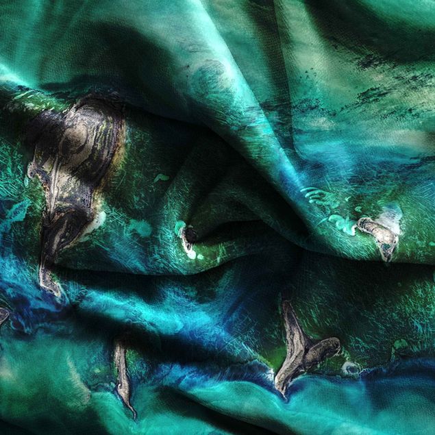 Blickdichte Vorhänge NASA Fotografie Kaspisches Meer