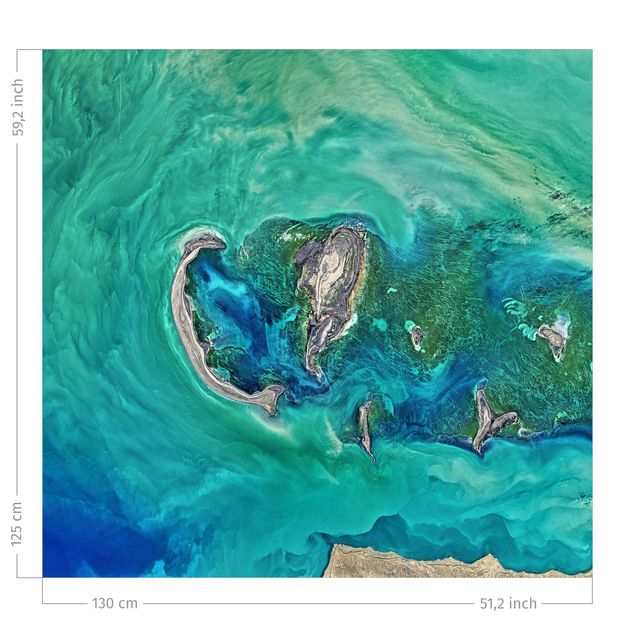 Verdunkelungsvorhänge NASA Fotografie Kaspisches Meer