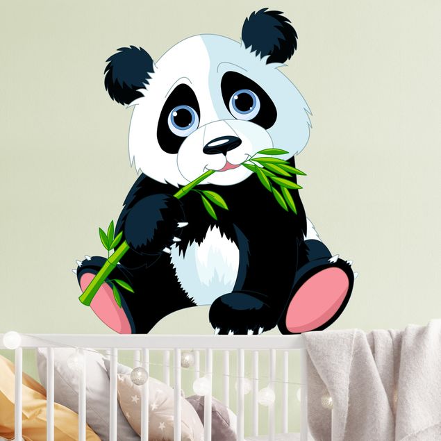 Wandtattoo - Naschender Panda