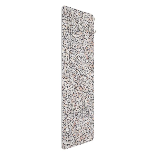 Garderobe - Natürliches Steinmosaik mit Sandfugen