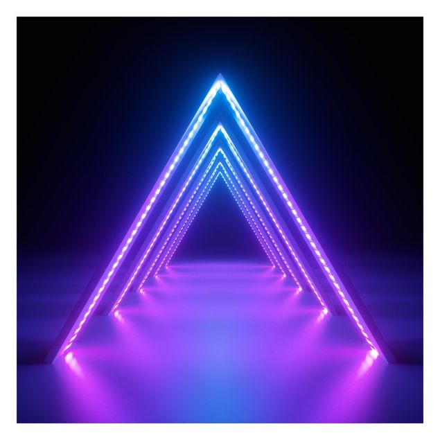 Fototapete - Neon Dreieck
