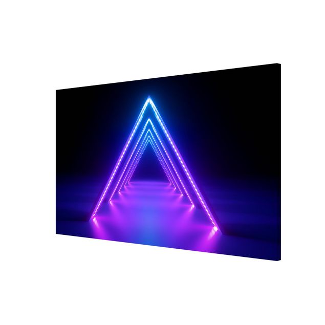 Magnettafel - Neon Dreieck - Querformat 3:2