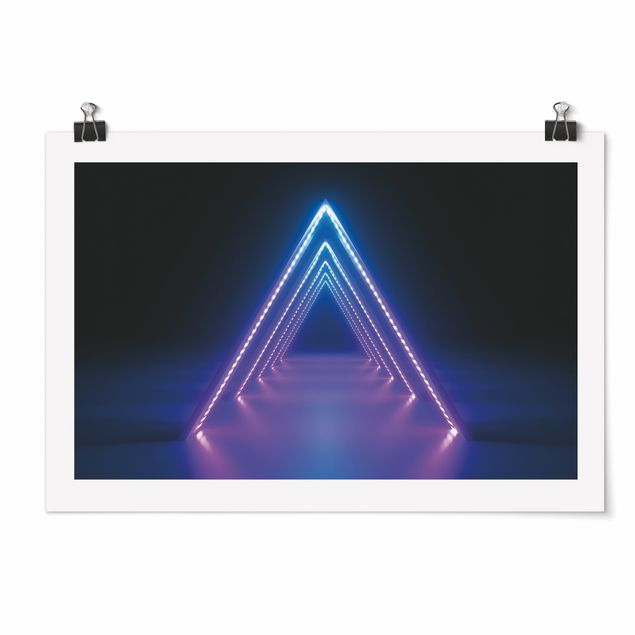 Poster kaufen Neon Dreieck