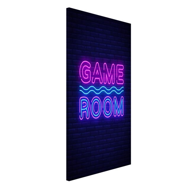 Magnettafeln Sprüche Neon Schrift Game Room