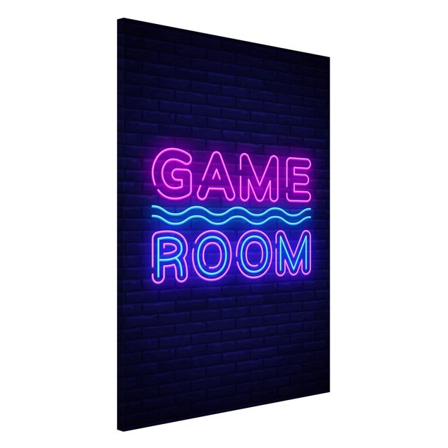 Magnettafeln Sprüche Neon Schrift Game Room
