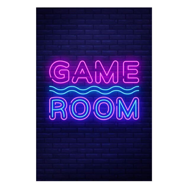 schöne Bilder Neon Schrift Game Room
