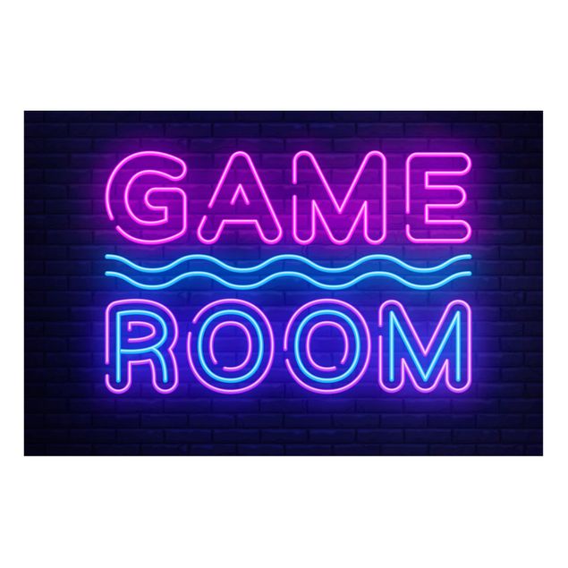 schöne Bilder Neon Schrift Game Room