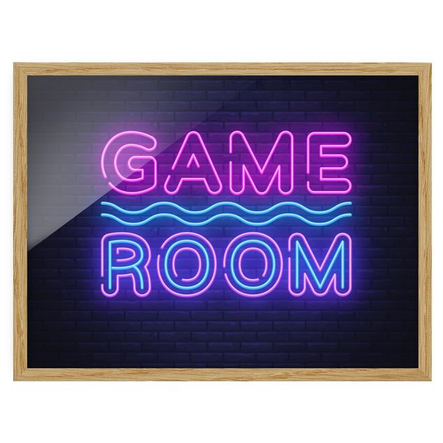 Bilder Neon Schrift Game Room