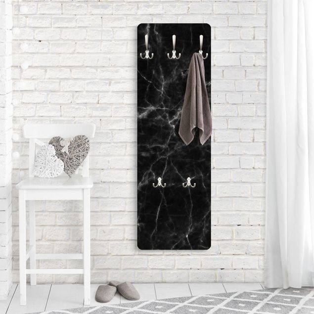 Garderobe schwarz-weiß Nero Carrara