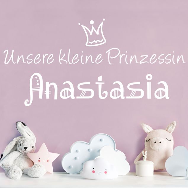 Wandtattoo Zitate No.494 Wunschtext Unsere kleine Prinzessin