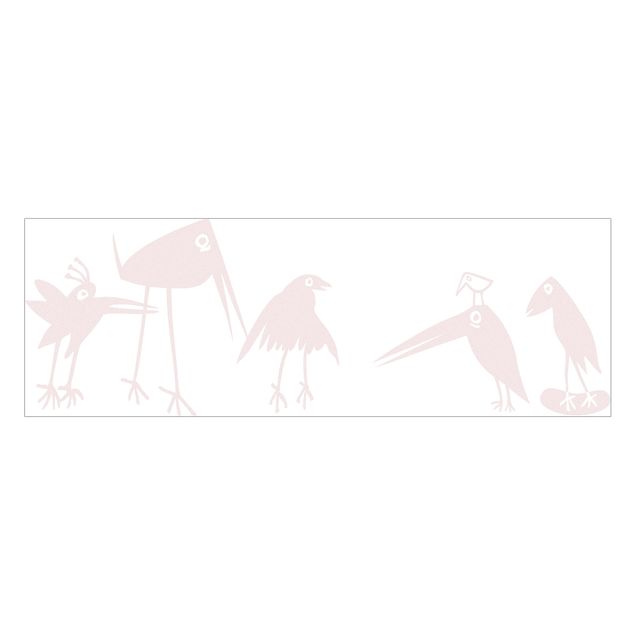 Fensterfolie - Fenstertattoo No.SF927 Funny Birds - Milchglasfolie