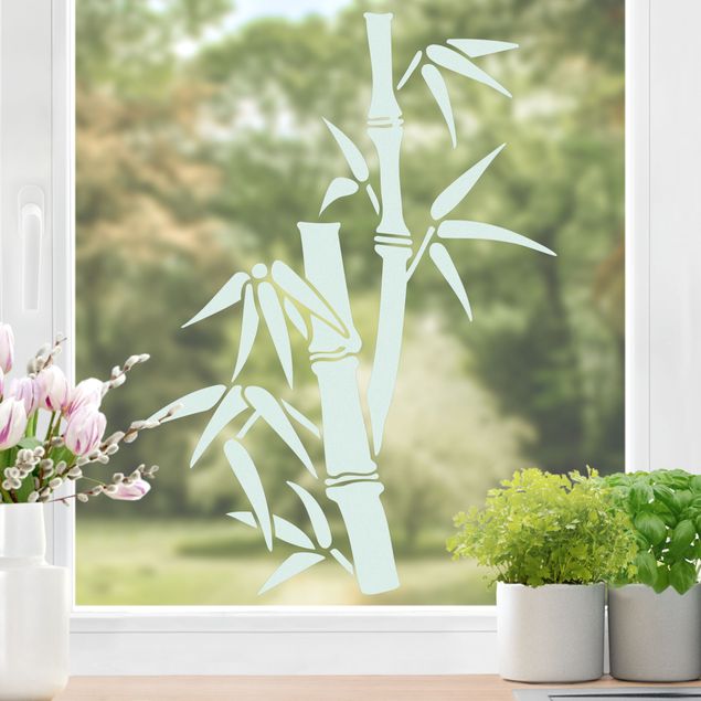 Fensterfolie Blumen No.SF971 Bambus