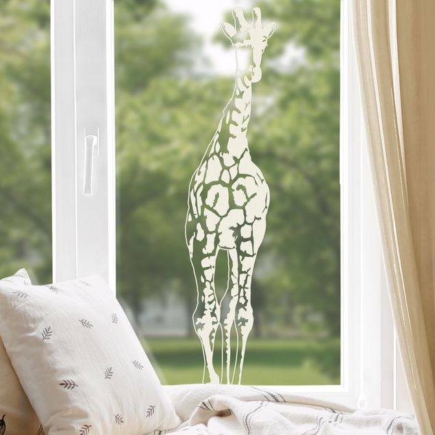 bunte Fensterfolie No.TA1 Giraffe