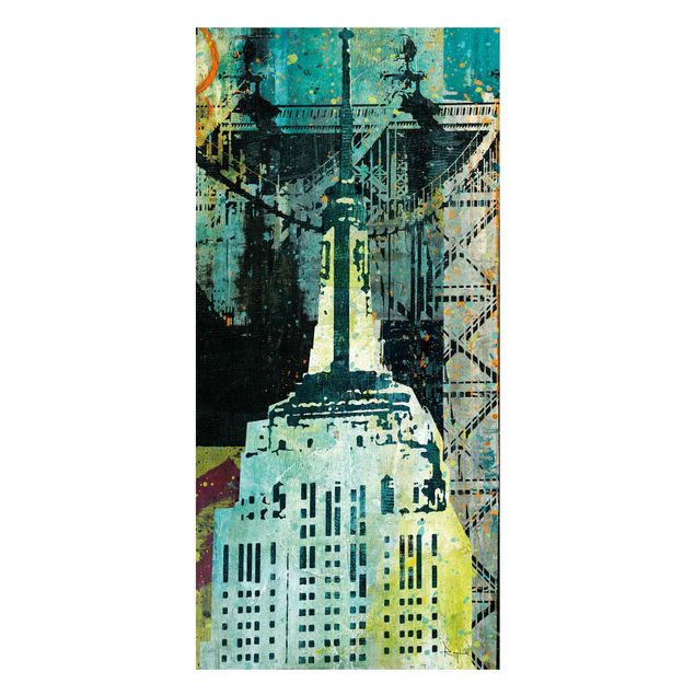 Wandbilder NY Graffiti Empire State Building