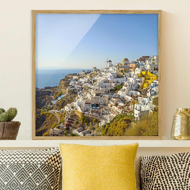 Moderne Bilder mit Rahmen Oia auf Santorini