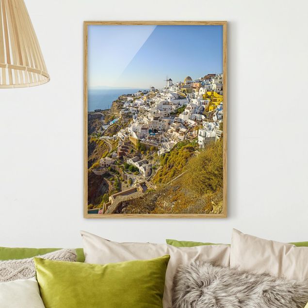 Moderne Bilder mit Rahmen Oia auf Santorini
