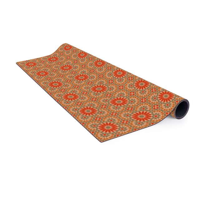 Große Teppiche Orientalisches Muster mit bunten Kacheln