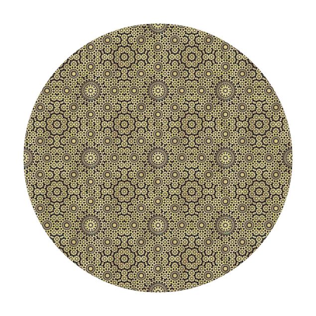 Vinyl-Teppich Orientalisches Muster mit goldenen Sternen