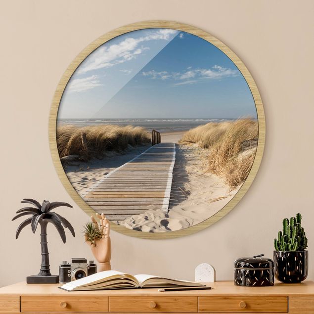 Moderne Bilder mit Rahmen Ostsee Strand