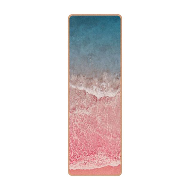 Yogamatte Kork - Ozean in Pink