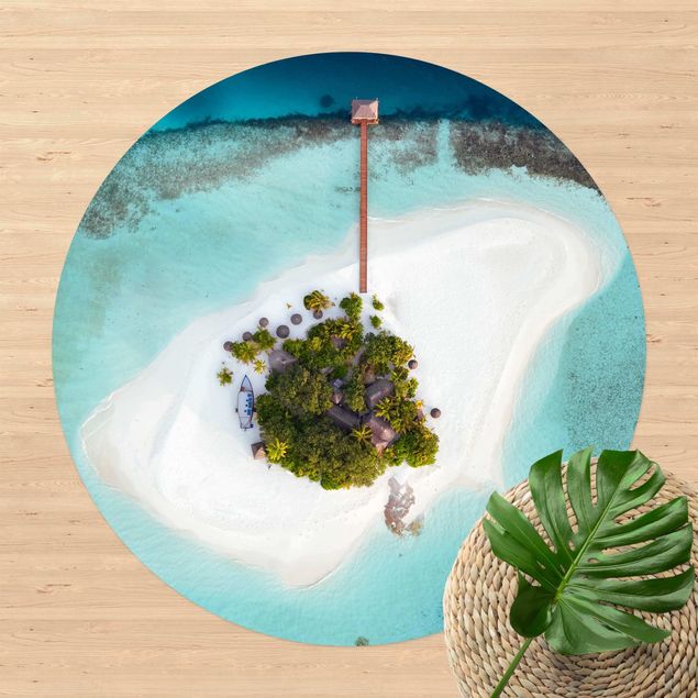 Moderner Teppich Ozeanparadies Malediven