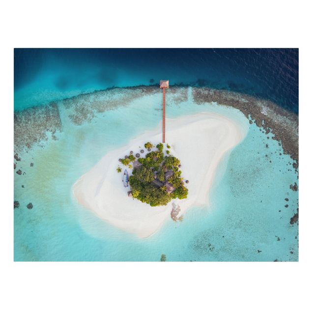 schöne Leinwandbilder Ozeanparadies Malediven