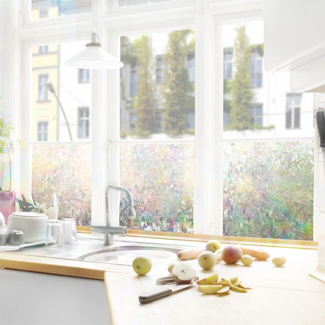 3D Fensterfolie Statisch Zuhause Schlafzimmer Glas Tür Regenbogen Wand 