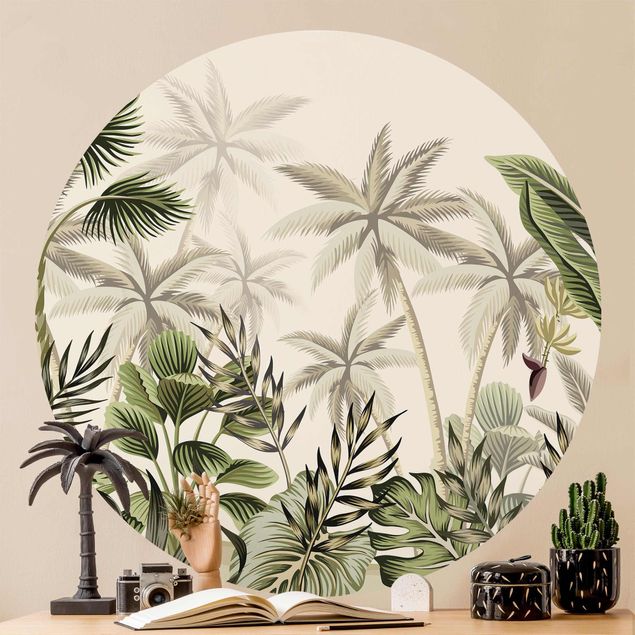 Design Tapeten Palmen im Dschungel