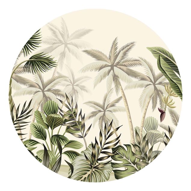 Fototapete selbstklebend Palmen im Dschungel