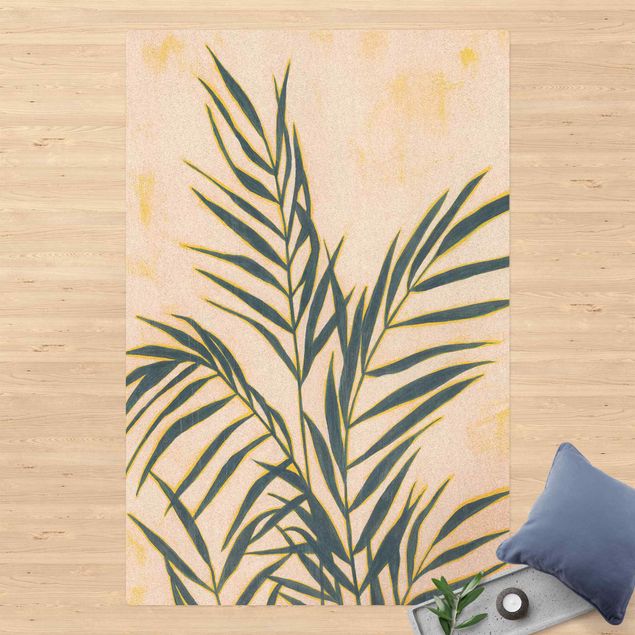 Moderne Teppiche Palmenwedel im Sonnenlicht
