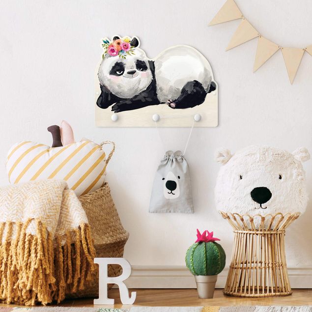 Kindergarderobe Holz - Panda Brian